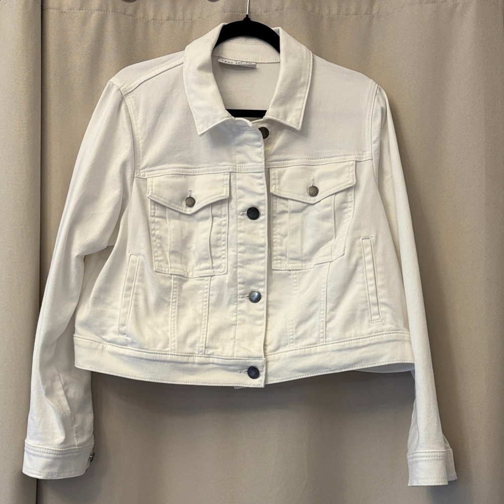 Lane Bryant White Jean Jacket